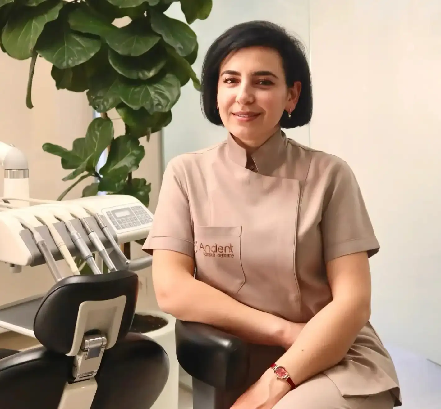 Dr. Anduela Curmaku - Dental Implants and Veneers Specialist at Andent Clinic Tirana Albania