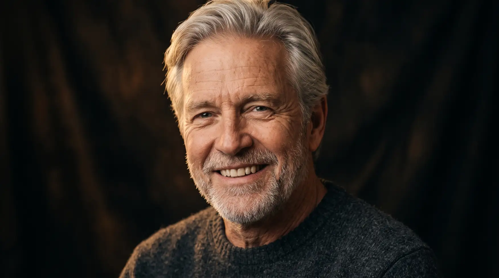 Patient smile after full arch dental implant treatment at Andent Clinic