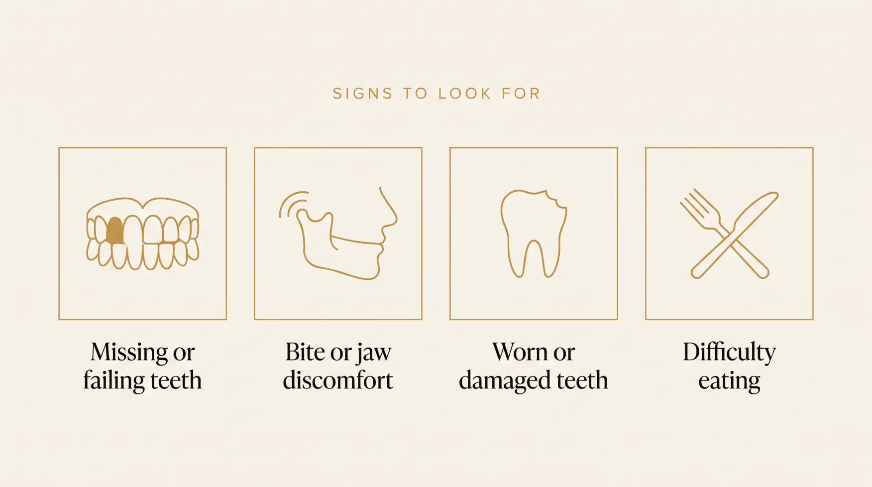 The four signs that may indicate a need for full mouth restoration